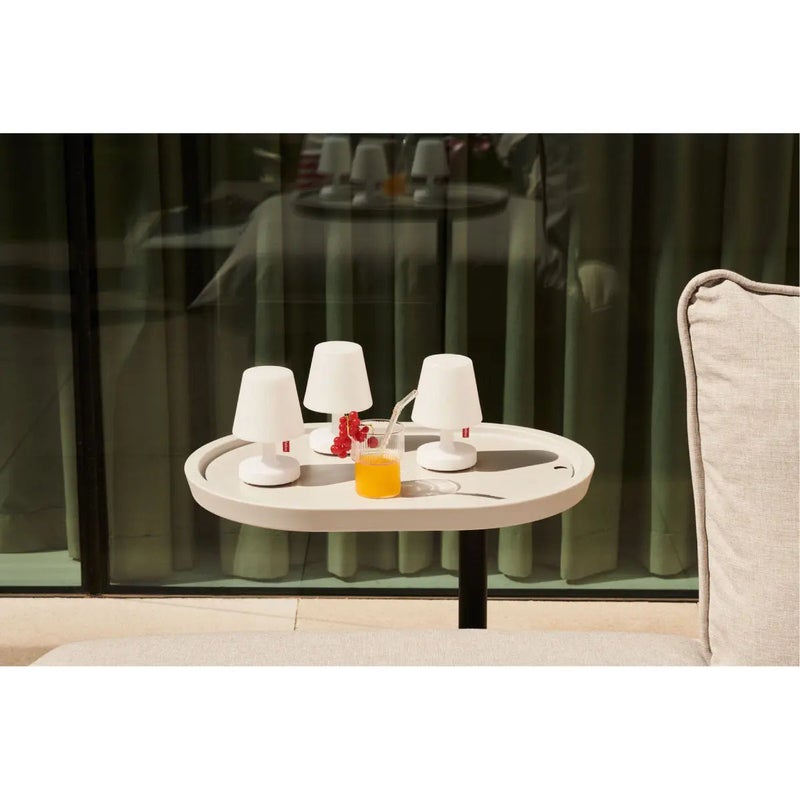 Fatboy Edison the Mini Table Lamp, Pack of 3 | Rechargeable | Wireless | Magnetic snap connector for easy charging | Warm white LED lamps to enhance the mood/atmosphere | IP44 splashproof | Ø 9.7 x 15 cm - White - Image 2